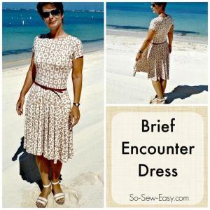 FREE PATTERN - Brief Encounter Dress - by So Sew Easy and brought to you by www.feedourlife.blog