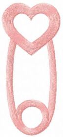 Safety Pin embroidery design