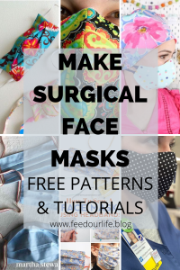 make surgical face masks free patterns and tutorials