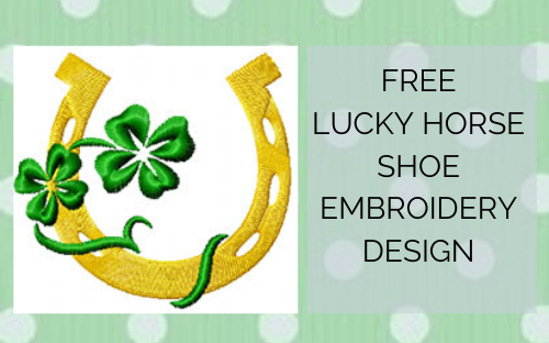 FREE LUCKY HORSE SHOE EMBROIDERY DESIGN