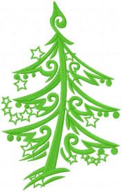 Christmas Tree free embroidery design