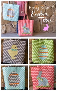 Easy sew easter totes