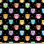 Owl fabric by the yard