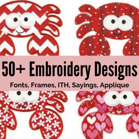 50 plus machine embroidery designs