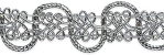 Metallic braid trim embellishment silver