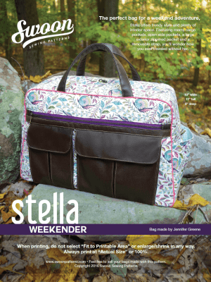 Stella weekender sewing pattern