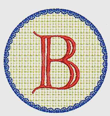 Lacey Celtic Font Alphabet embroidery design set - Letter B {Cute Embroidery}