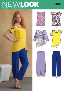 Buy this Asymmetrical Top pattern from Amazon - New Look U06109A Misses Sportswear Sewing Pattern