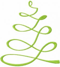 Christmas Tree free embroidery design 