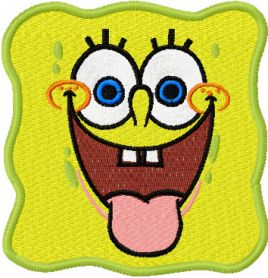 Spongebob machine embroidery design