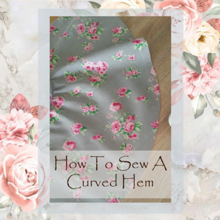 How to sew a curved hem