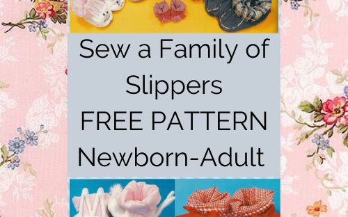 Sew a family of slippers
