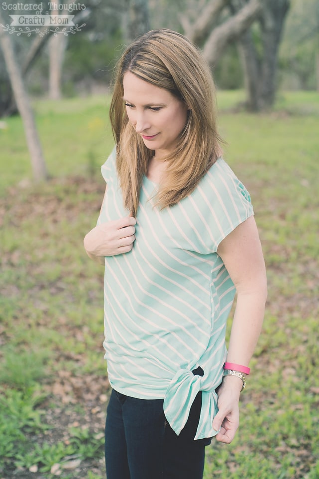 Free t-shirt pattern from Jamie at Scattered Thoughts of a Crafty Mom