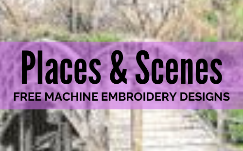 Free places and scenes machine embroidery designs
