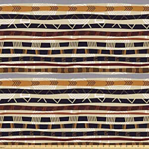 Ethnic geometric stretch knit fabric