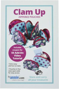 Clam Up Zippered Pouch Pattern