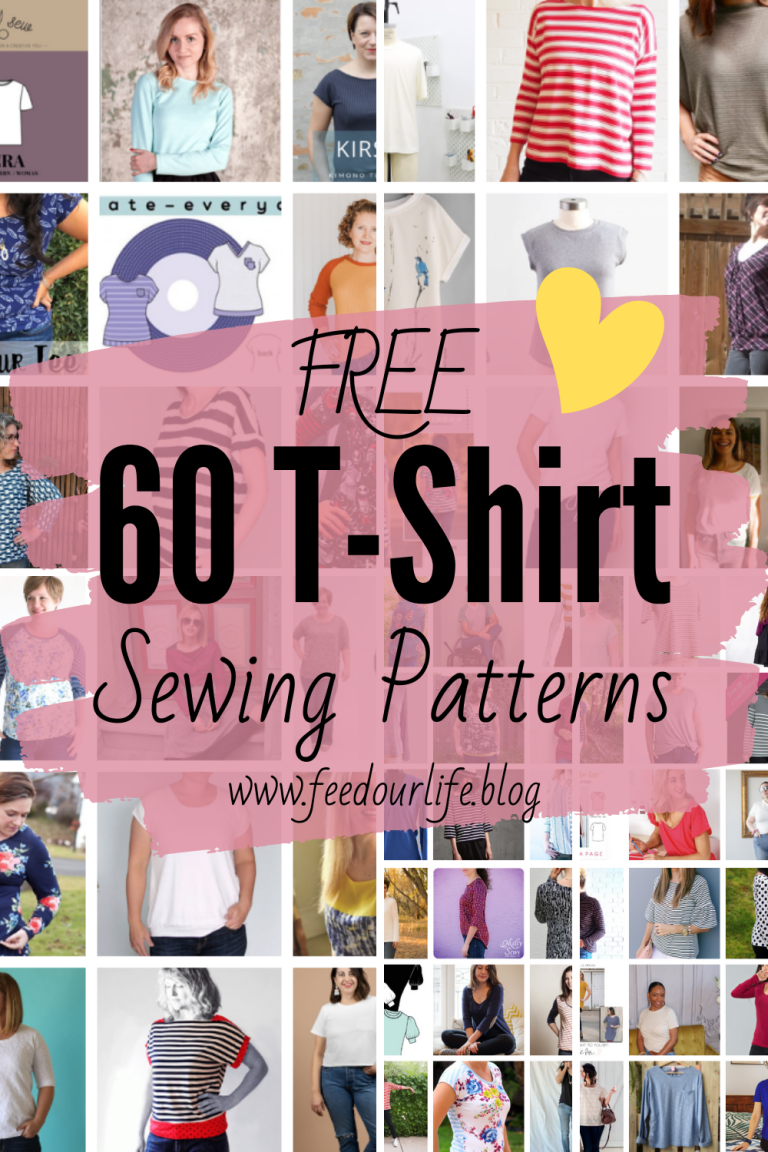 60 FREE Tee Shirt Sewing Patterns – Feed Our Life