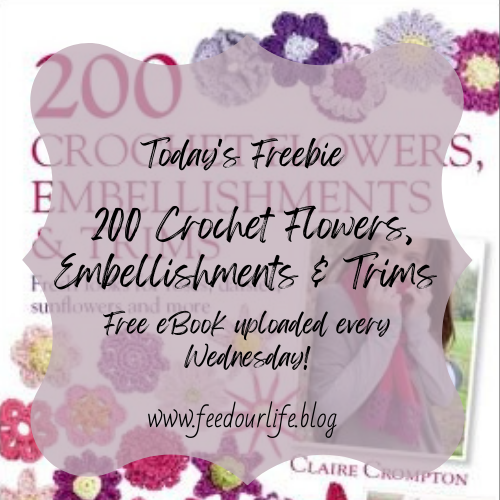 Free Crochet eBook – 200 Crochet Flowers, Embellishments & Trims