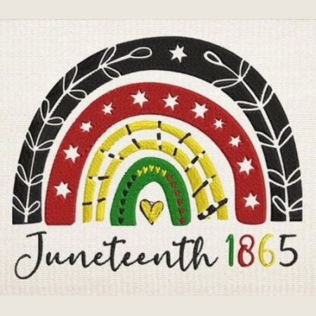 free juneteenth machine embroidery design by www.feedourlife.blog